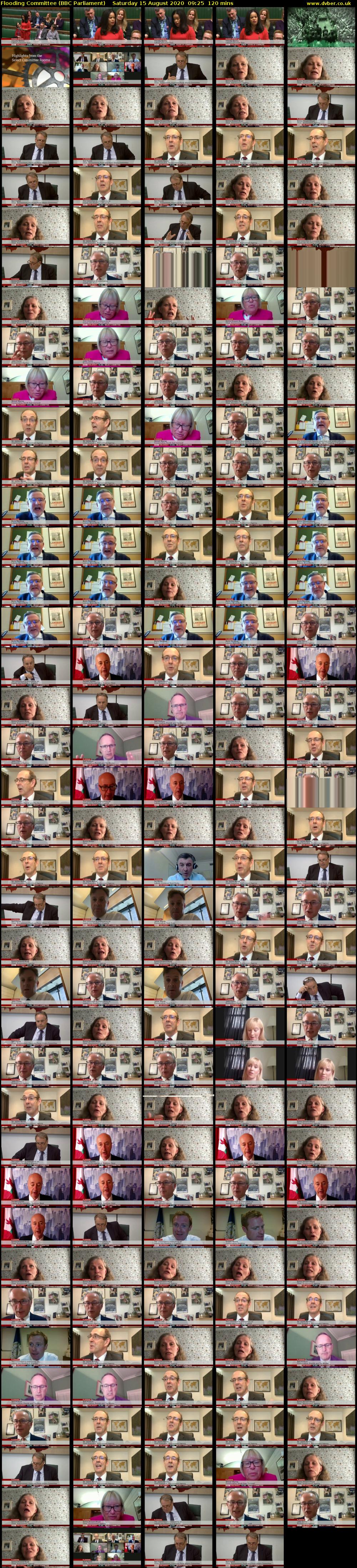 Flooding Committee (BBC Parliament) Saturday 15 August 2020 09:25 - 11:25