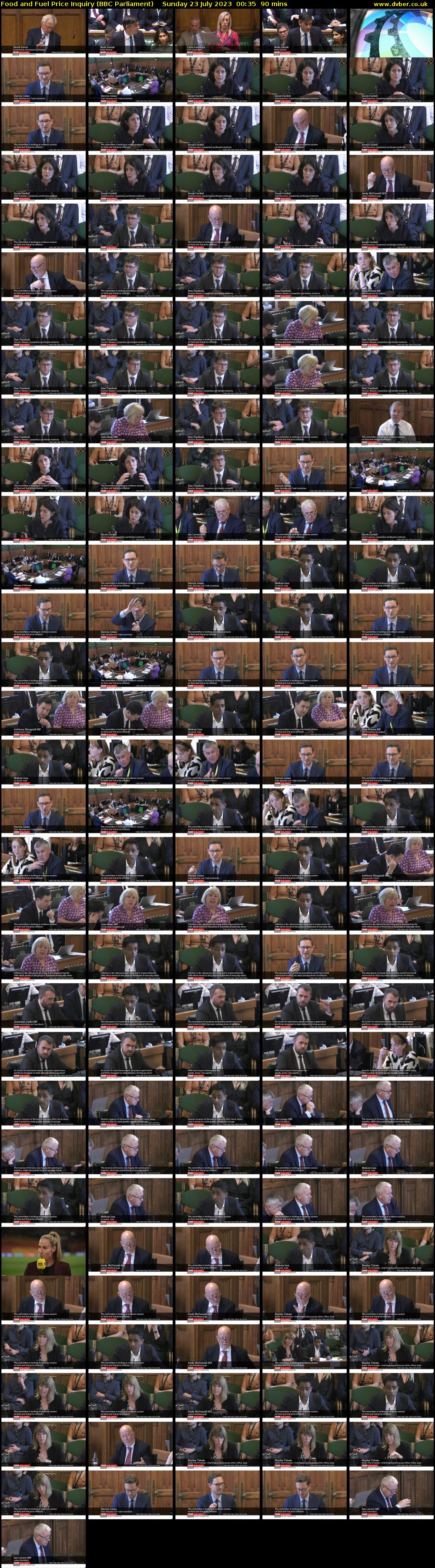 Food and Fuel Price Inquiry (BBC Parliament) Sunday 23 July 2023 00:35 - 02:05