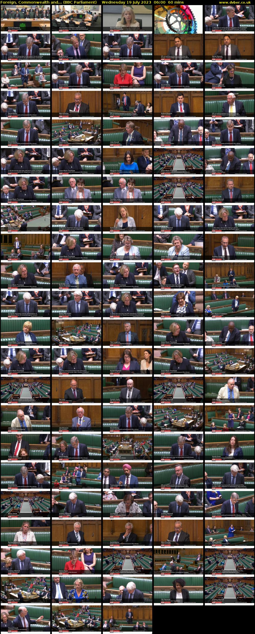 Foreign, Commonwealth and... (BBC Parliament) Wednesday 19 July 2023 06:00 - 07:00