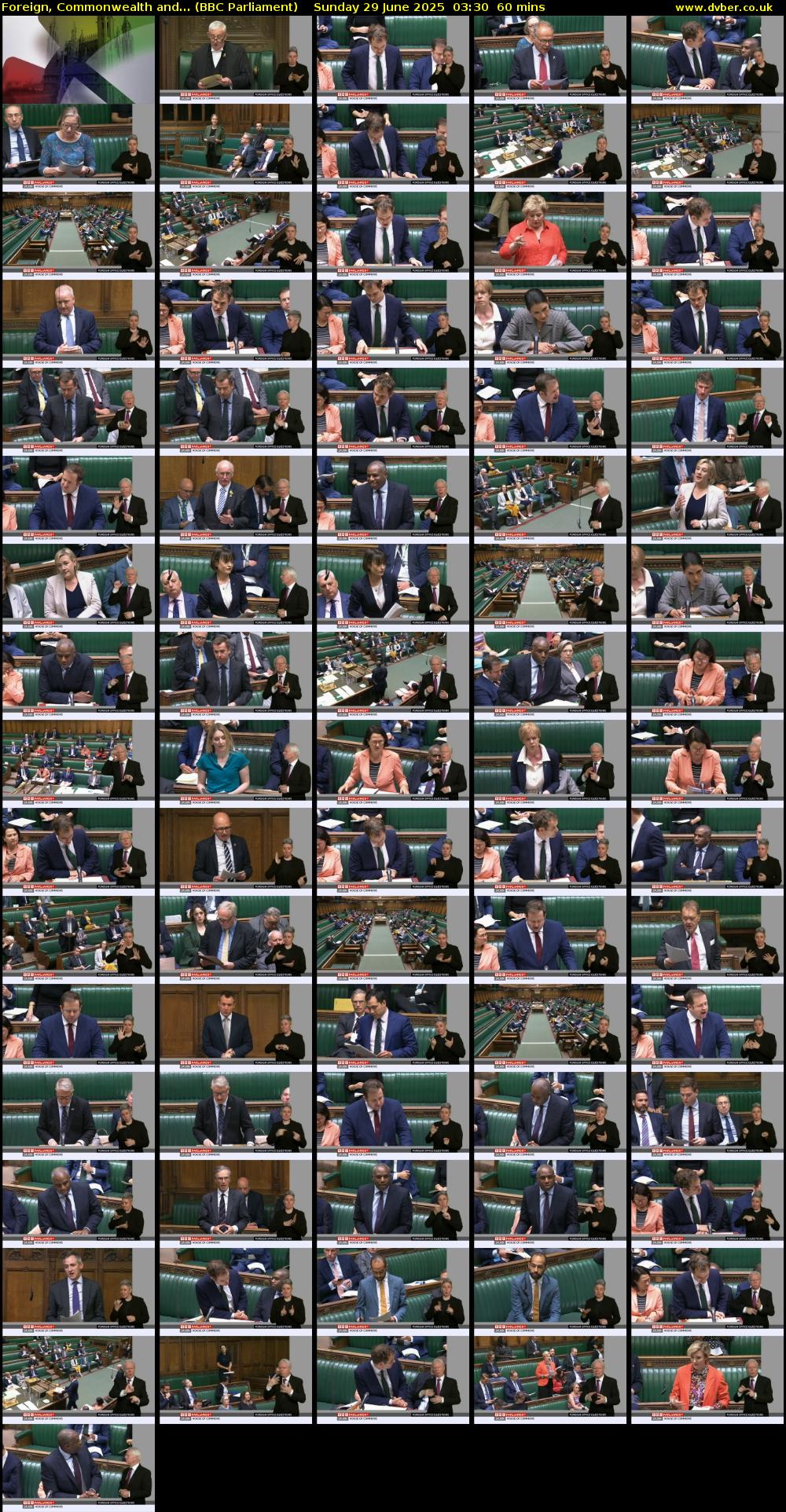 Foreign, Commonwealth and... (BBC Parliament) Sunday 29 June 2025 03:30 - 04:30