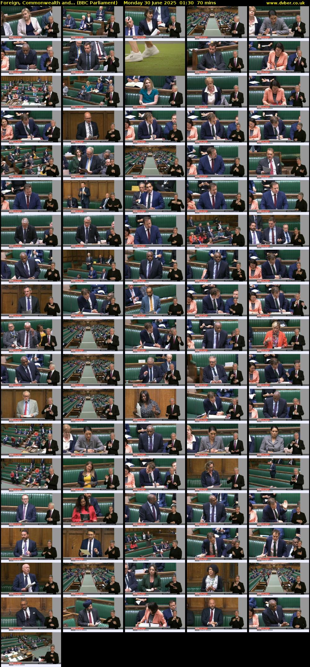 Foreign, Commonwealth and... (BBC Parliament) Monday 30 June 2025 01:30 - 02:40