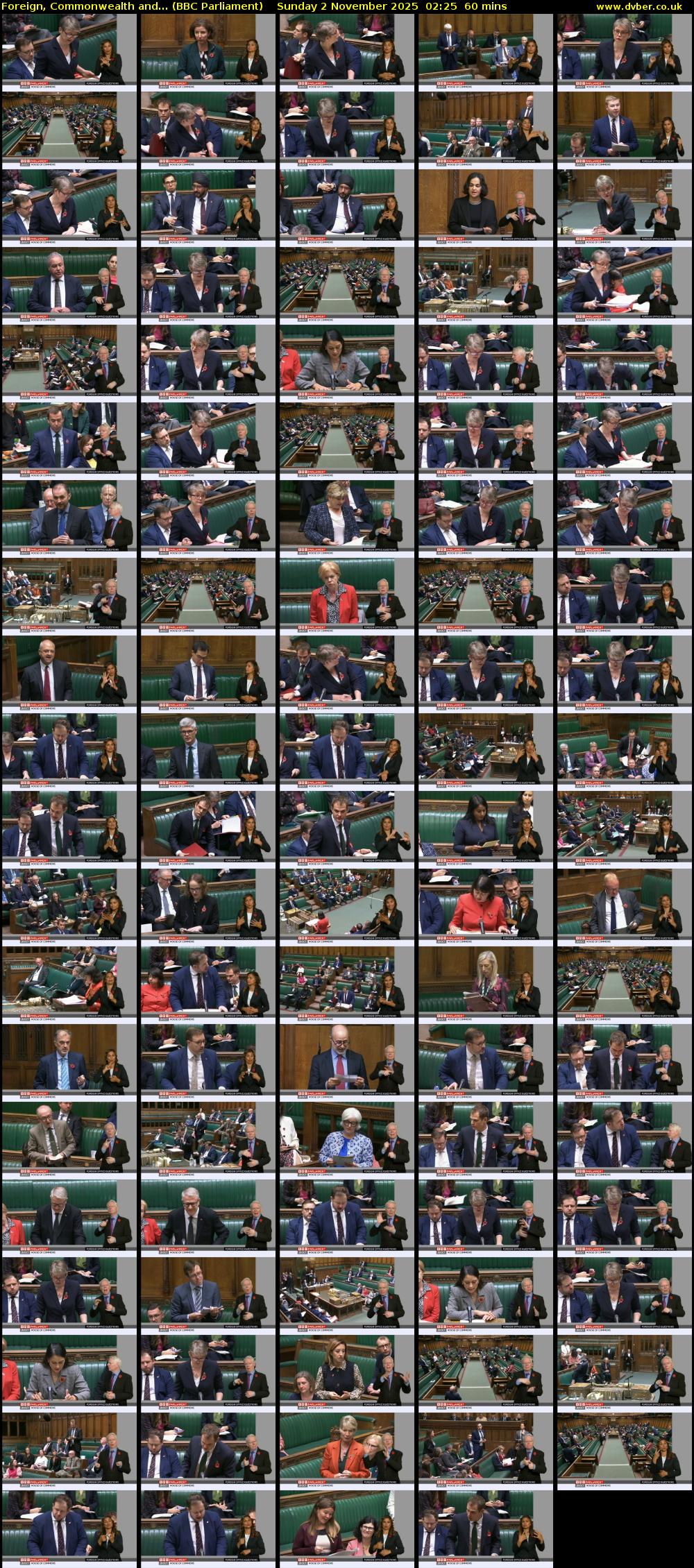 Foreign, Commonwealth and... (BBC Parliament) Sunday 2 November 2025 02:25 - 03:25