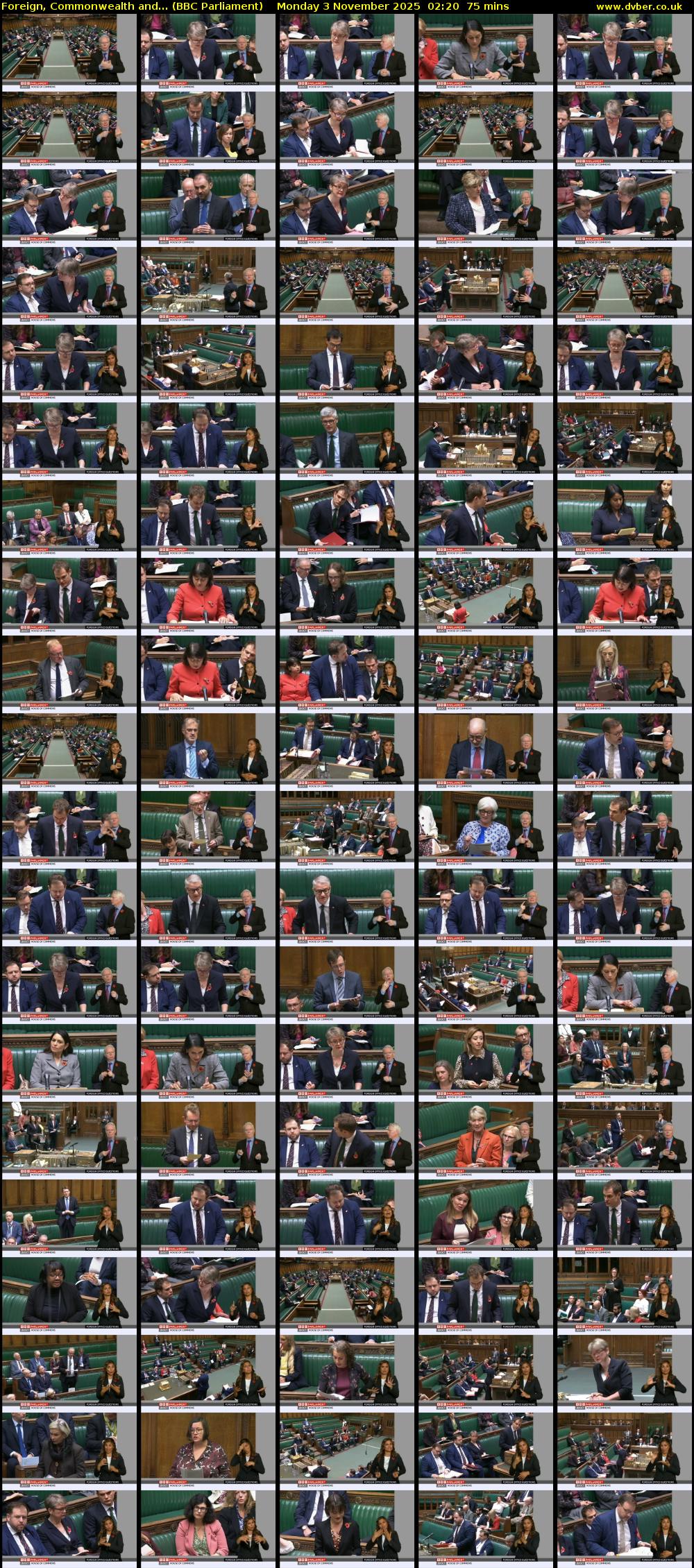 Foreign, Commonwealth and... (BBC Parliament) Monday 3 November 2025 02:20 - 03:35