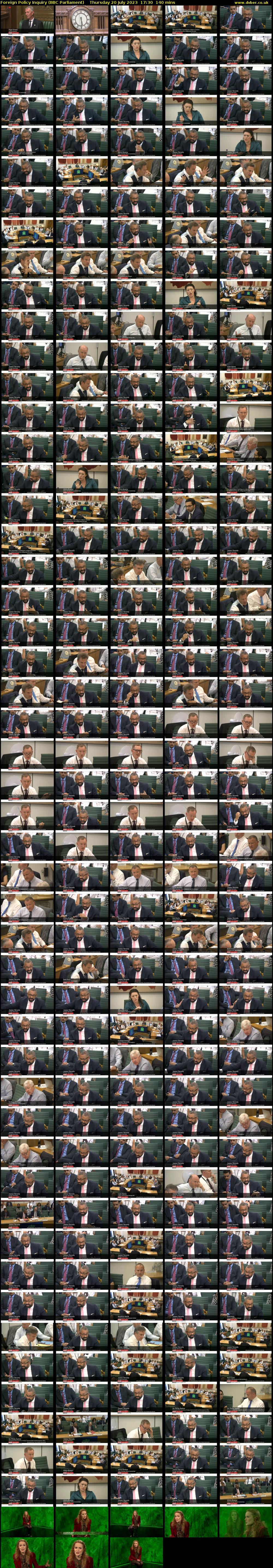 Foreign Policy Inquiry (BBC Parliament) Thursday 20 July 2023 17:30 - 19:50
