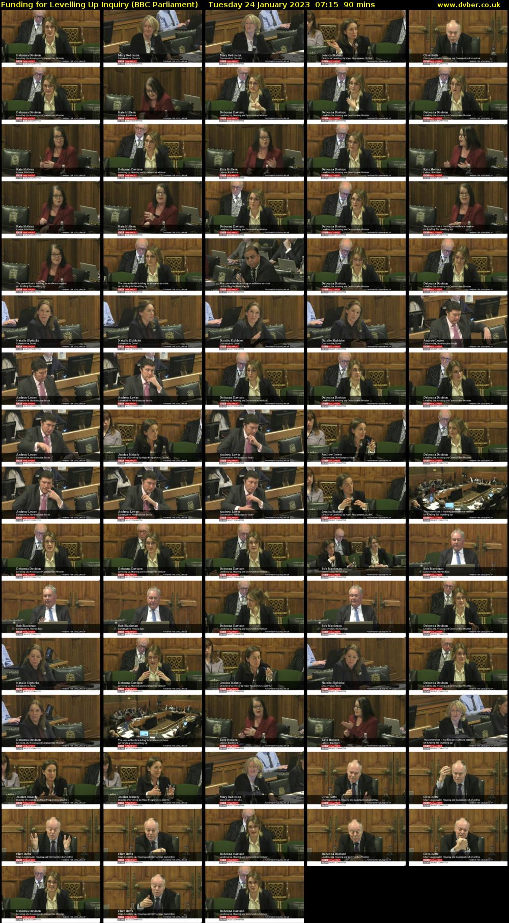 Funding for Levelling Up Inquiry (BBC Parliament) Tuesday 24 January 2023 07:15 - 08:45