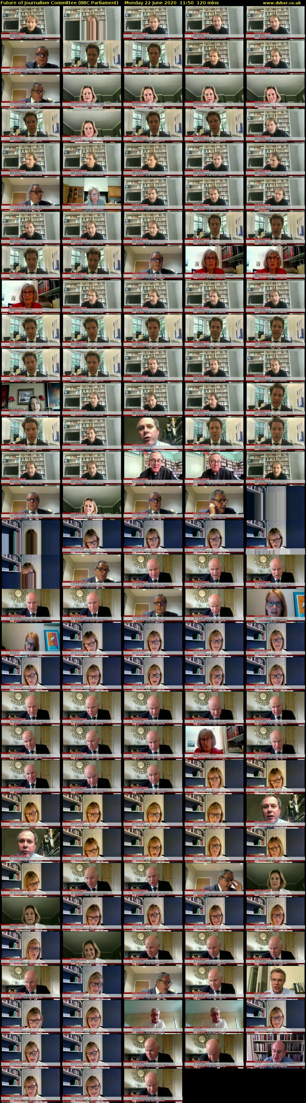 Future of Journalism Committee (BBC Parliament) Monday 22 June 2020 11:50 - 13:50