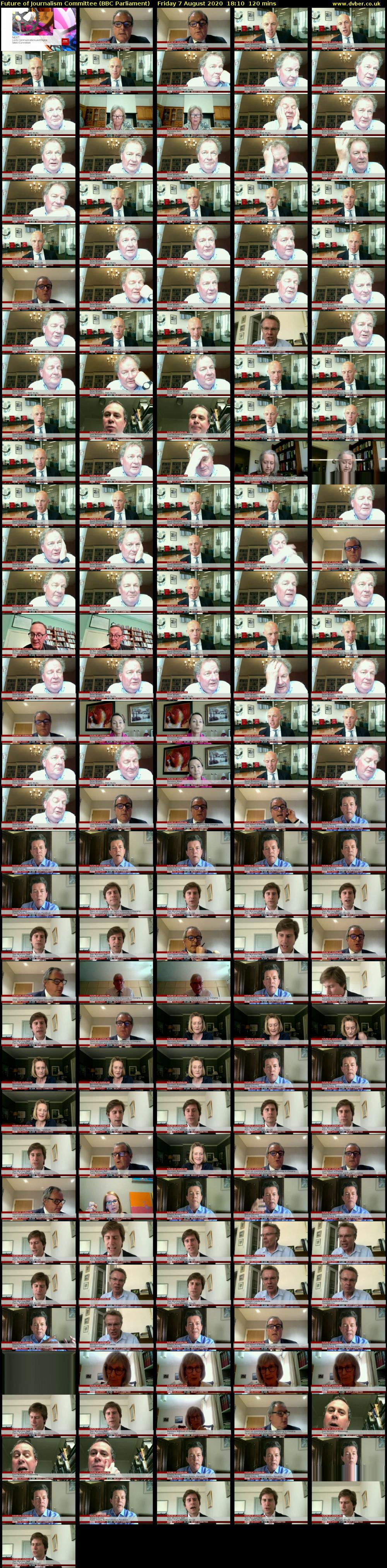 Future of Journalism Committee (BBC Parliament) Friday 7 August 2020 18:10 - 20:10