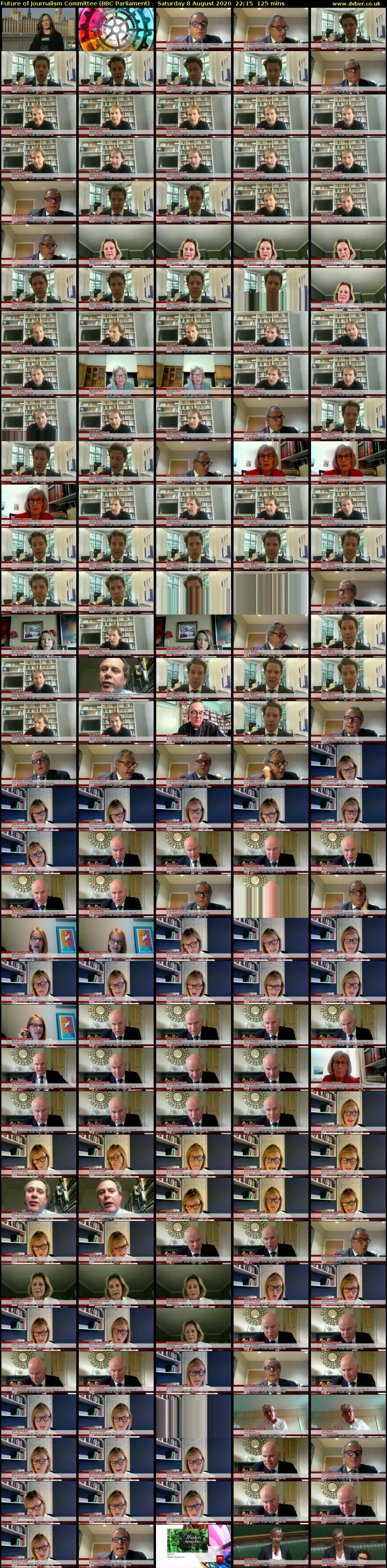 Future of Journalism Committee (BBC Parliament) Saturday 8 August 2020 22:15 - 00:20