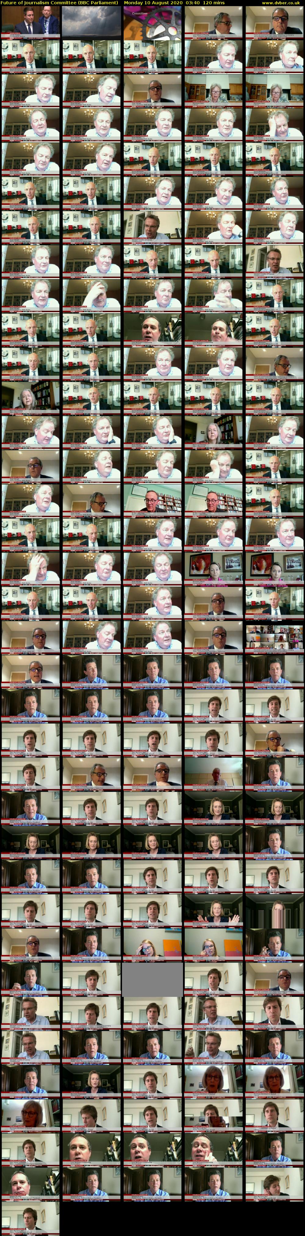 Future of Journalism Committee (BBC Parliament) Monday 10 August 2020 03:40 - 05:40