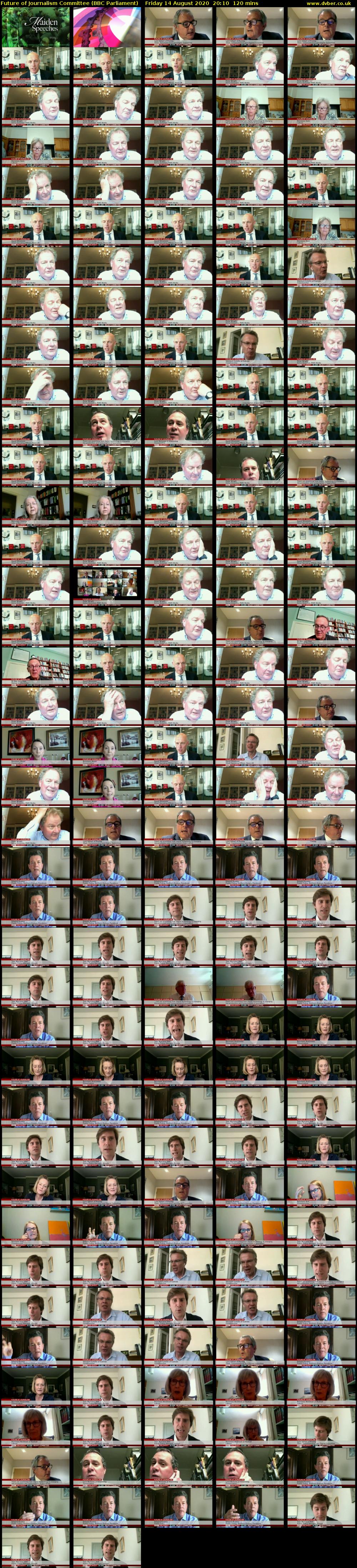 Future of Journalism Committee (BBC Parliament) Friday 14 August 2020 20:10 - 22:10