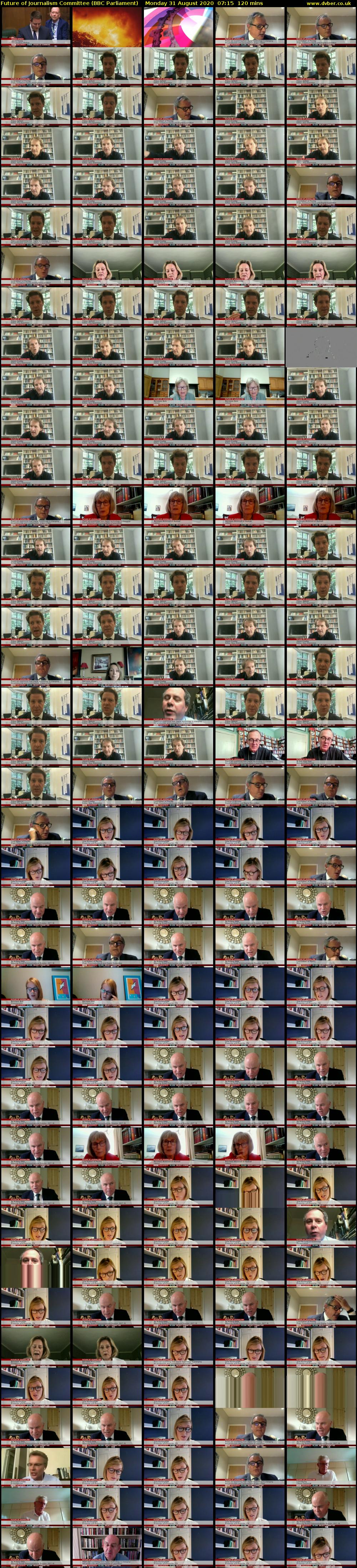 Future of Journalism Committee (BBC Parliament) Monday 31 August 2020 07:15 - 09:15