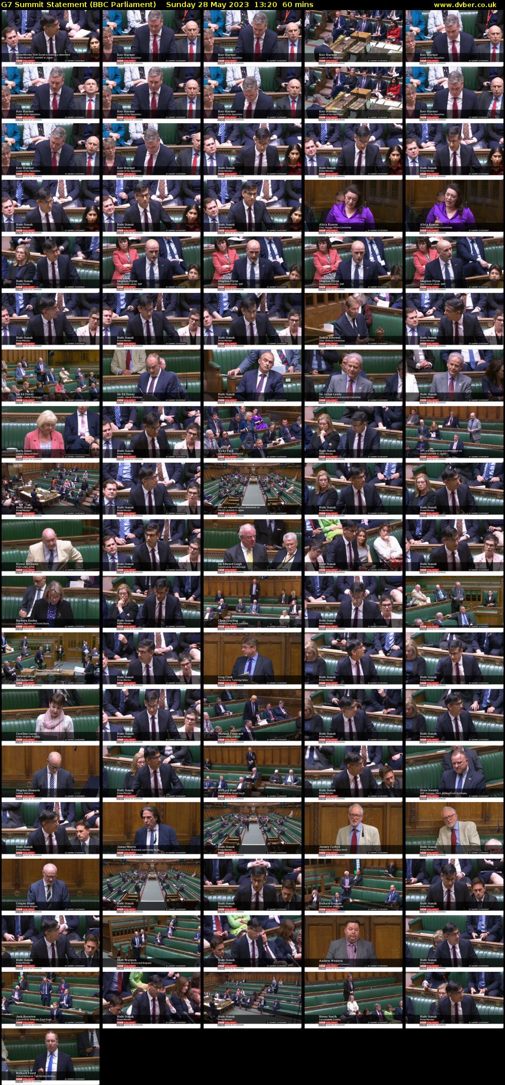 G7 Summit Statement (BBC Parliament) Sunday 28 May 2023 13:20 - 14:20