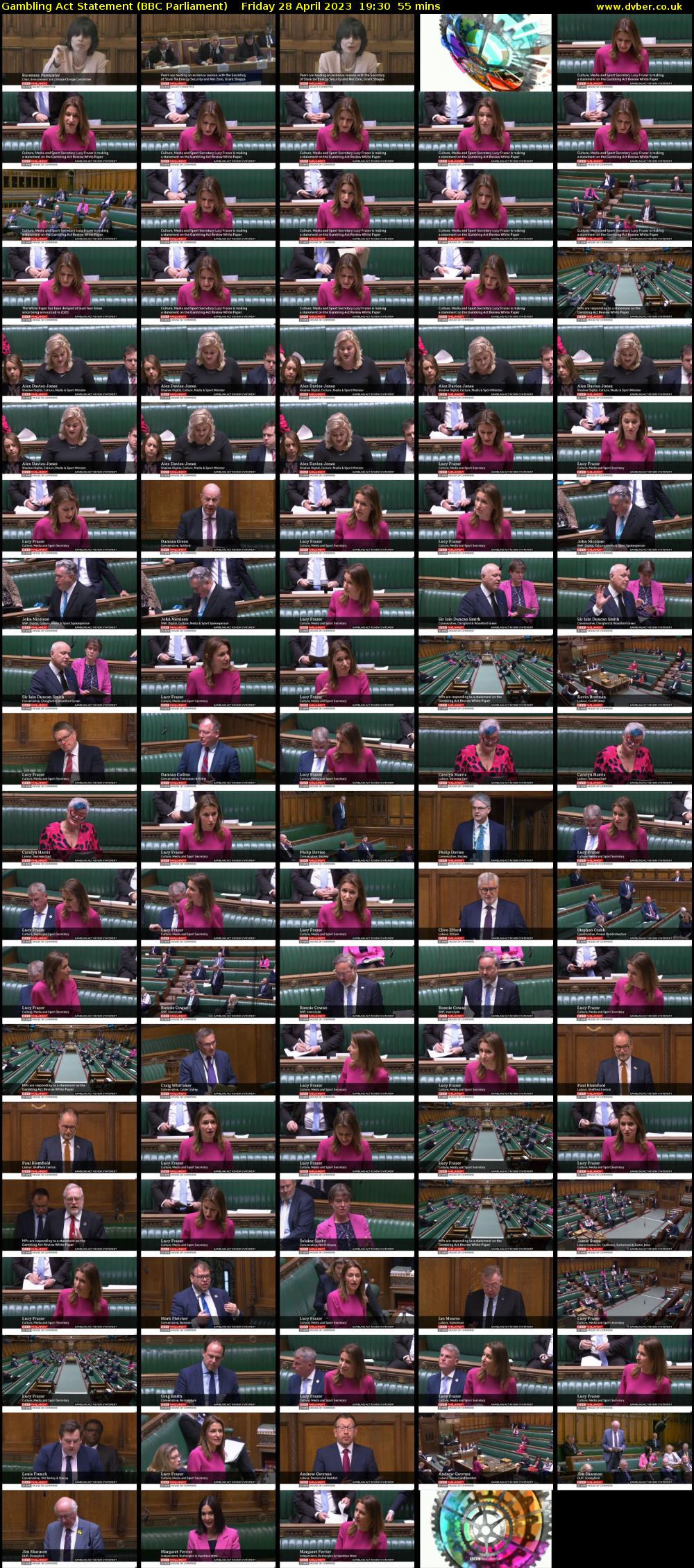 Gambling Act Statement (BBC Parliament) Friday 28 April 2023 19:30 - 20:25