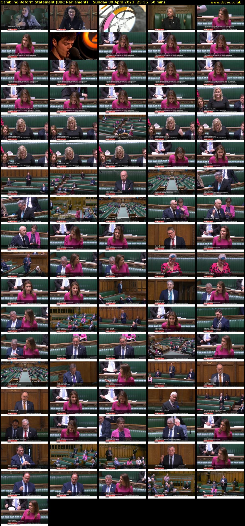 Gambling Reform Statement (BBC Parliament) Sunday 30 April 2023 23:35 - 00:25