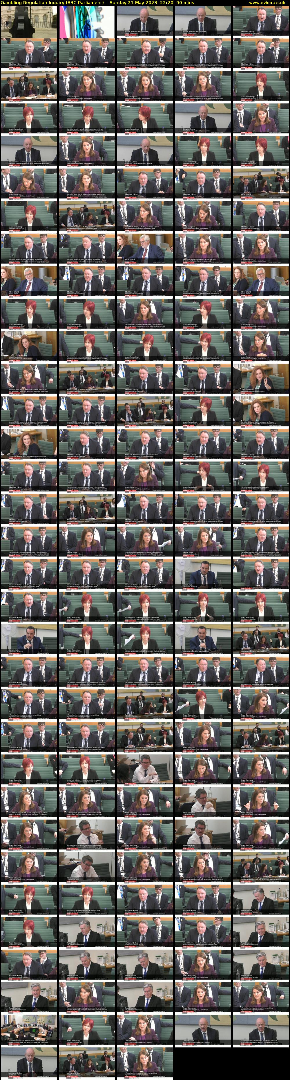 Gambling Regulation Inquiry (BBC Parliament) Sunday 21 May 2023 22:20 - 23:50