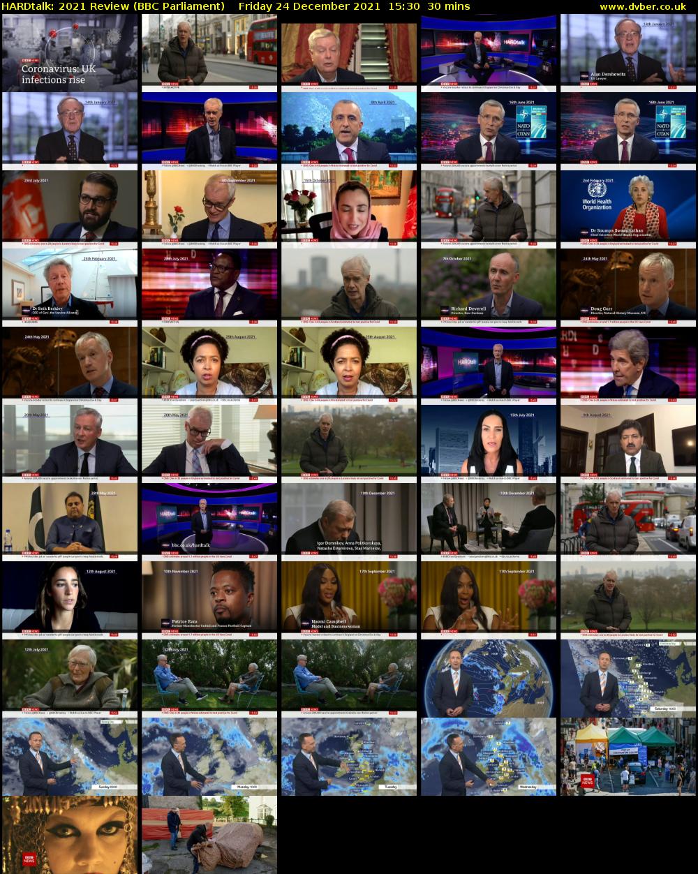 HARDtalk: 2021 Review (BBC Parliament) Friday 24 December 2021 15:30 - 16:00