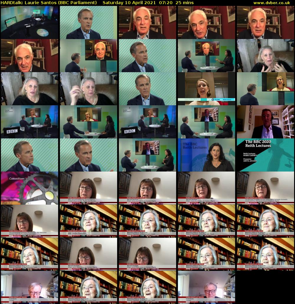HARDtalk: Laurie Santos (BBC Parliament) Saturday 10 April 2021 07:20 - 07:45
