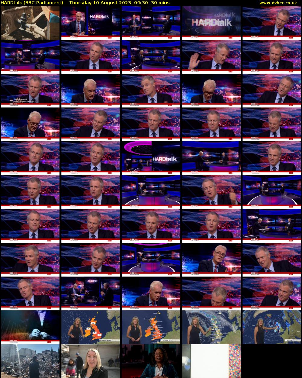 HARDtalk (BBC Parliament) Thursday 10 August 2023 04:30 - 05:00