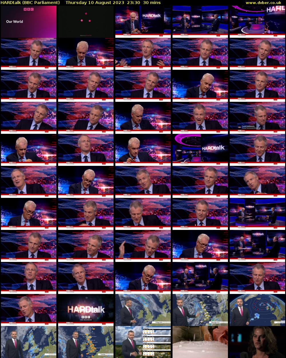 HARDtalk (BBC Parliament) Thursday 10 August 2023 23:30 - 00:00