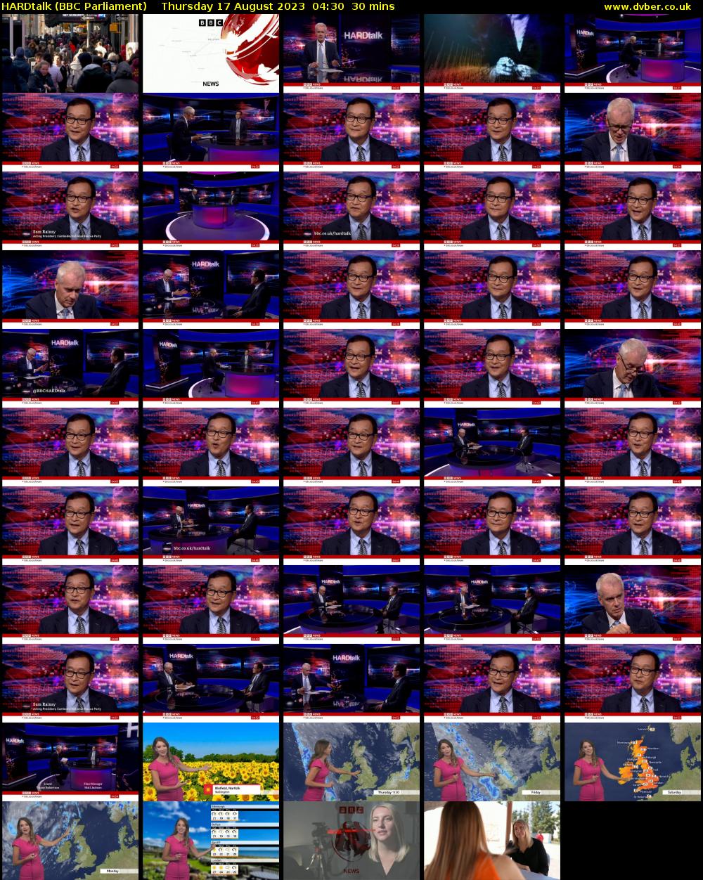 HARDtalk (BBC Parliament) Thursday 17 August 2023 04:30 - 05:00