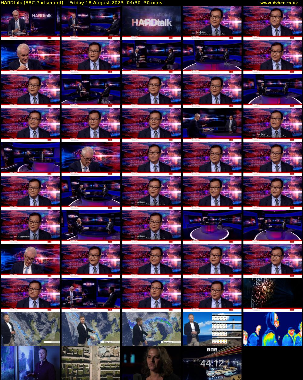 HARDtalk (BBC Parliament) Friday 18 August 2023 04:30 - 05:00