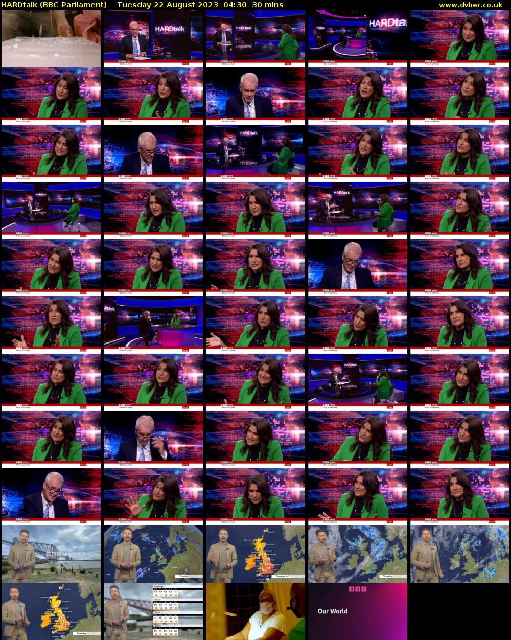 HARDtalk (BBC Parliament) Tuesday 22 August 2023 04:30 - 05:00