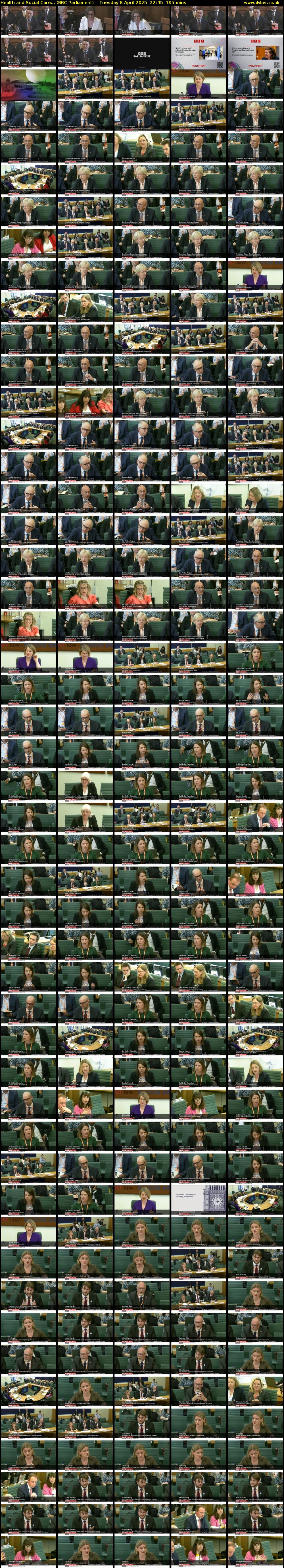 Health and Social Care... (BBC Parliament) Tuesday 8 April 2025 22:45 - 02:00