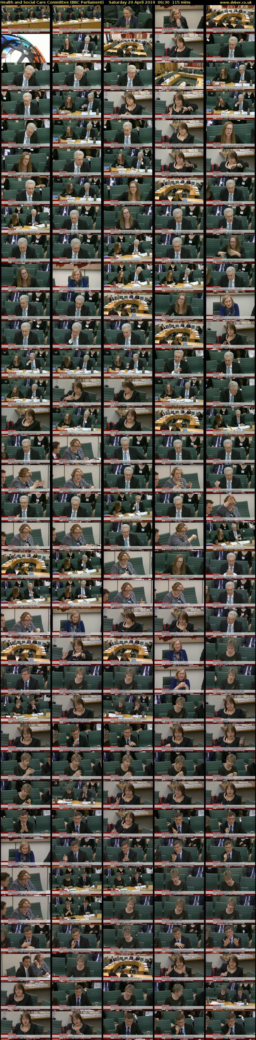 Health and Social Care Committee (BBC Parliament) Saturday 20 April 2019 06:30 - 08:25