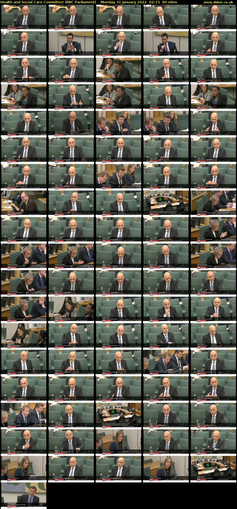 Health and Social Care Committee (BBC Parliament) Monday 31 January 2022 02:15 - 03:35