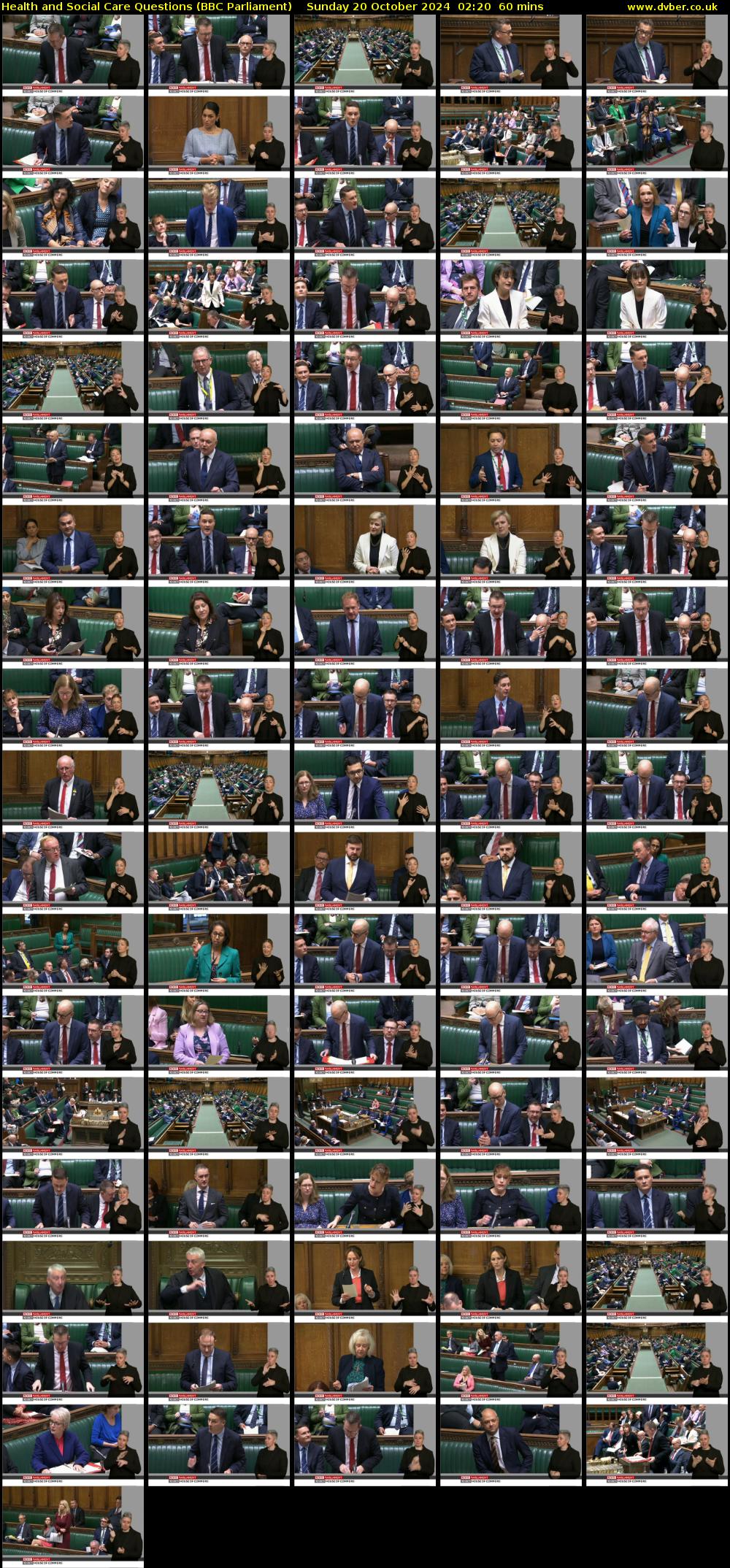 Health and Social Care Questions (BBC Parliament) Sunday 20 October 2024 02:20 - 03:20