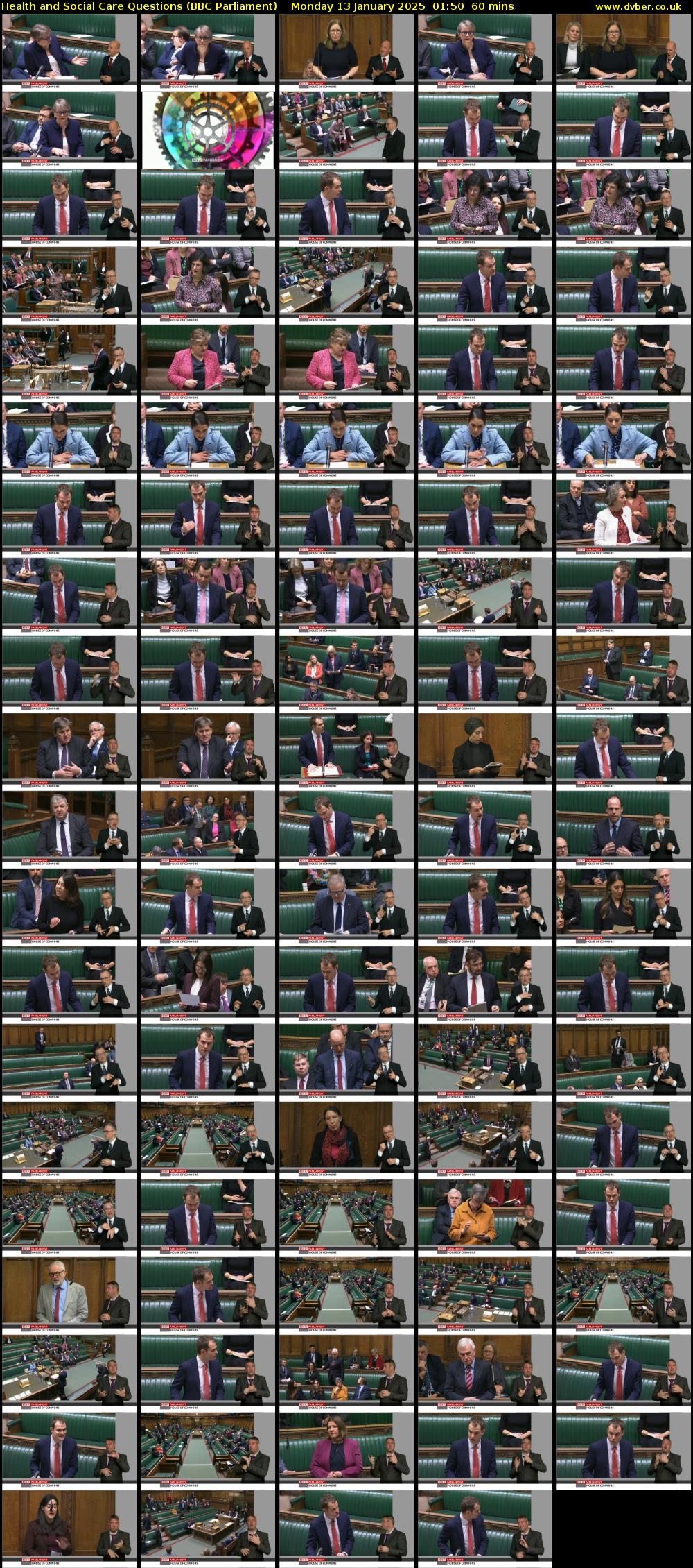 Health and Social Care Questions (BBC Parliament) Monday 13 January 2025 01:50 - 02:50