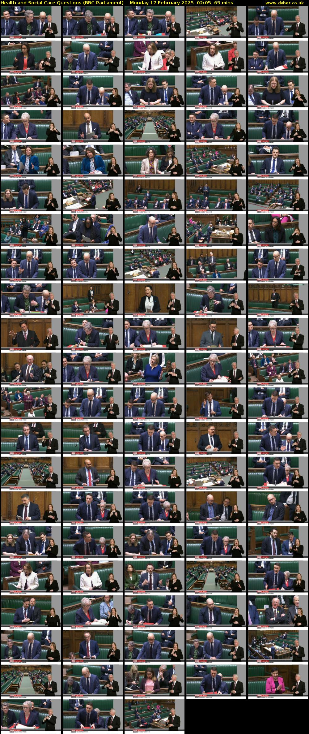 Health and Social Care Questions (BBC Parliament) Monday 17 February 2025 02:05 - 03:10