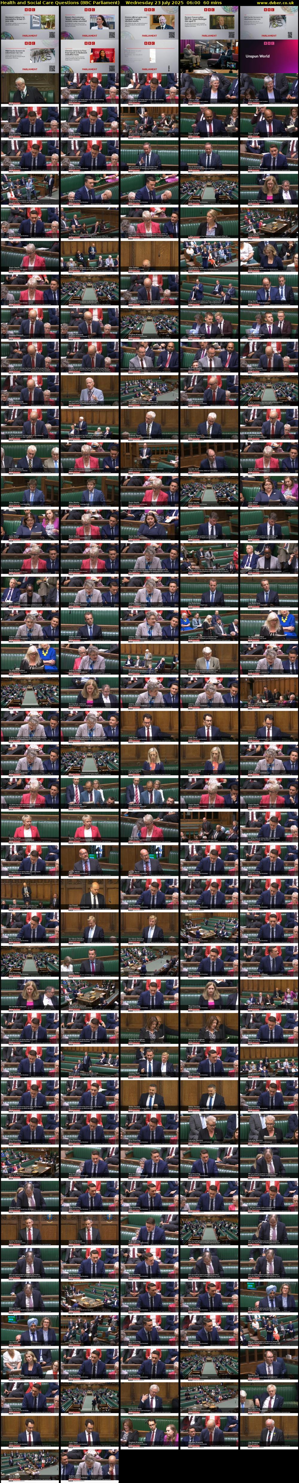 Health and Social Care Questions (BBC Parliament) Wednesday 23 July 2025 06:00 - 07:00