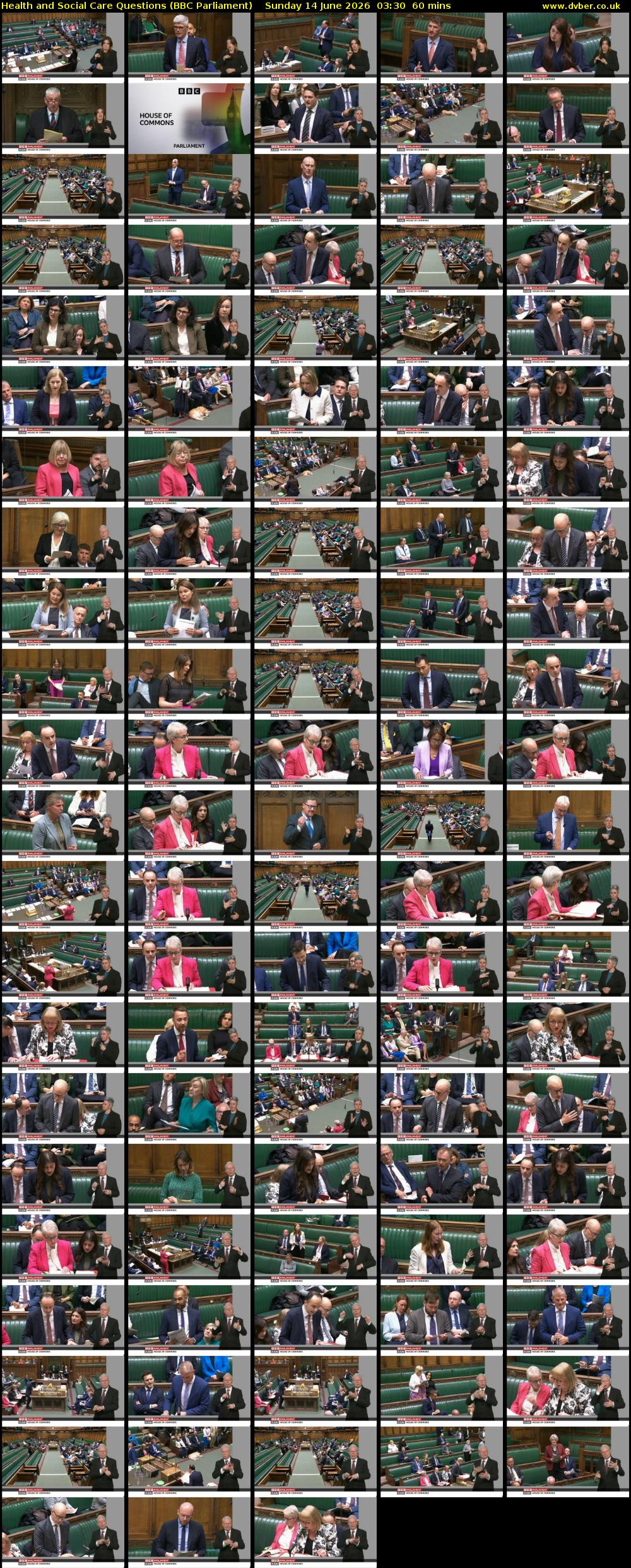 Health and Social Care Questions (BBC Parliament) Sunday 14 June 2026 03:30 - 04:30