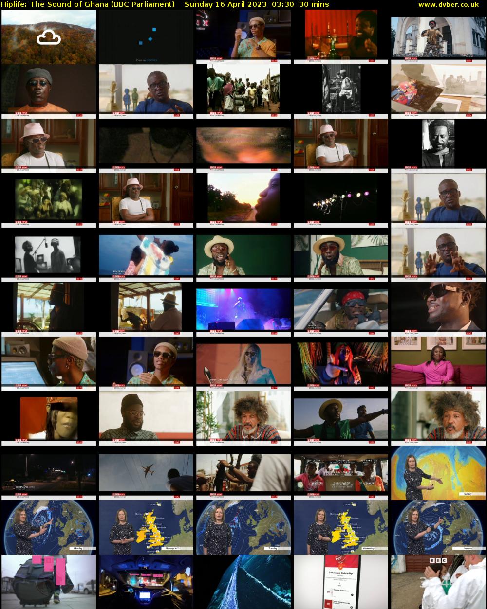 Hiplife: The Sound of Ghana (BBC Parliament) Sunday 16 April 2023 03:30 - 04:00