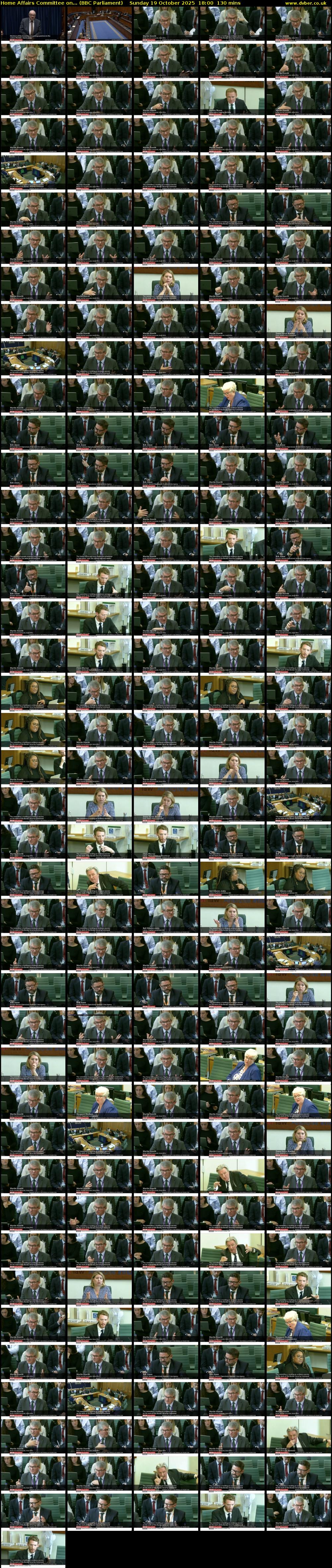 Home Affairs Committee on... (BBC Parliament) Sunday 19 October 2025 18:00 - 20:10