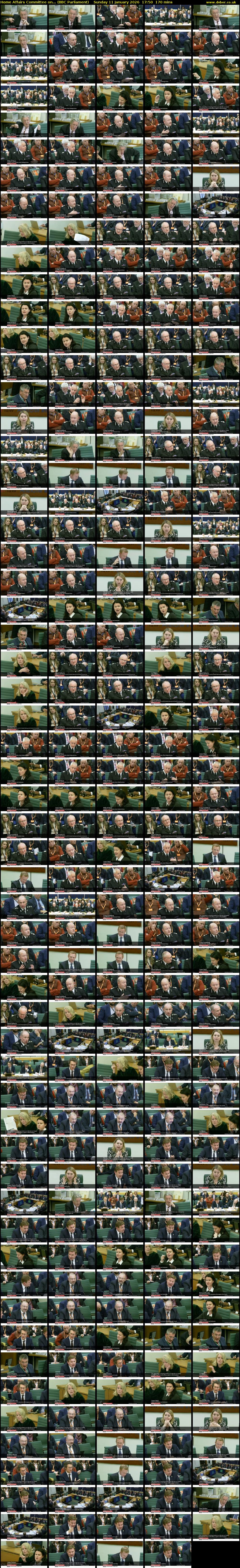 Home Affairs Committee on... (BBC Parliament) Sunday 11 January 2026 17:50 - 20:40