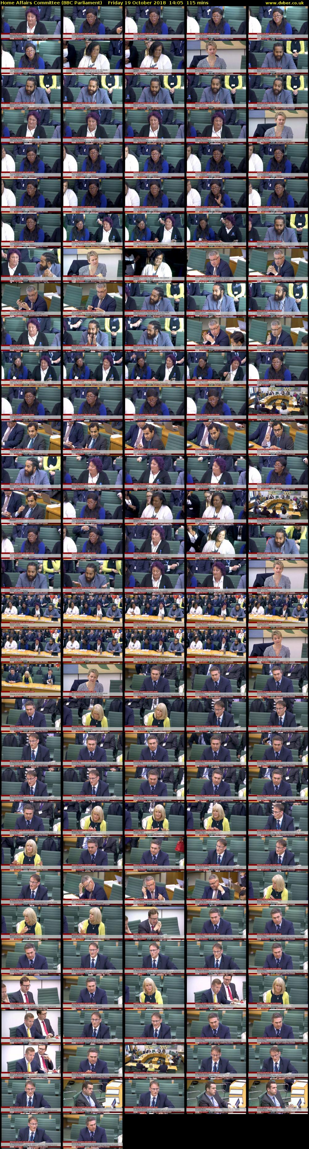 Home Affairs Committee (BBC Parliament) Friday 19 October 2018 14:05 - 16:00