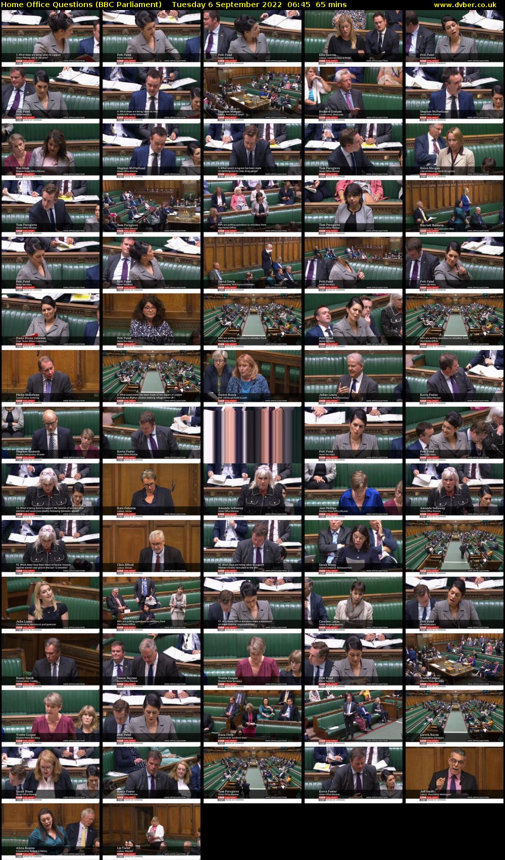 Home Office Questions (BBC Parliament) Tuesday 6 September 2022 06:45 - 07:50