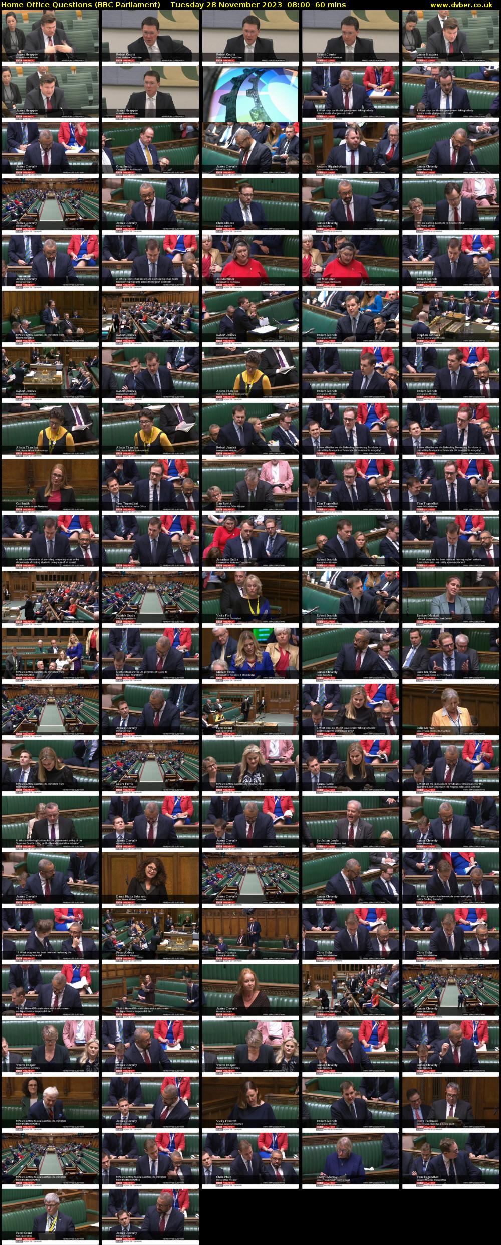 Home Office Questions (BBC Parliament) Tuesday 28 November 2023 08:00 - 09:00