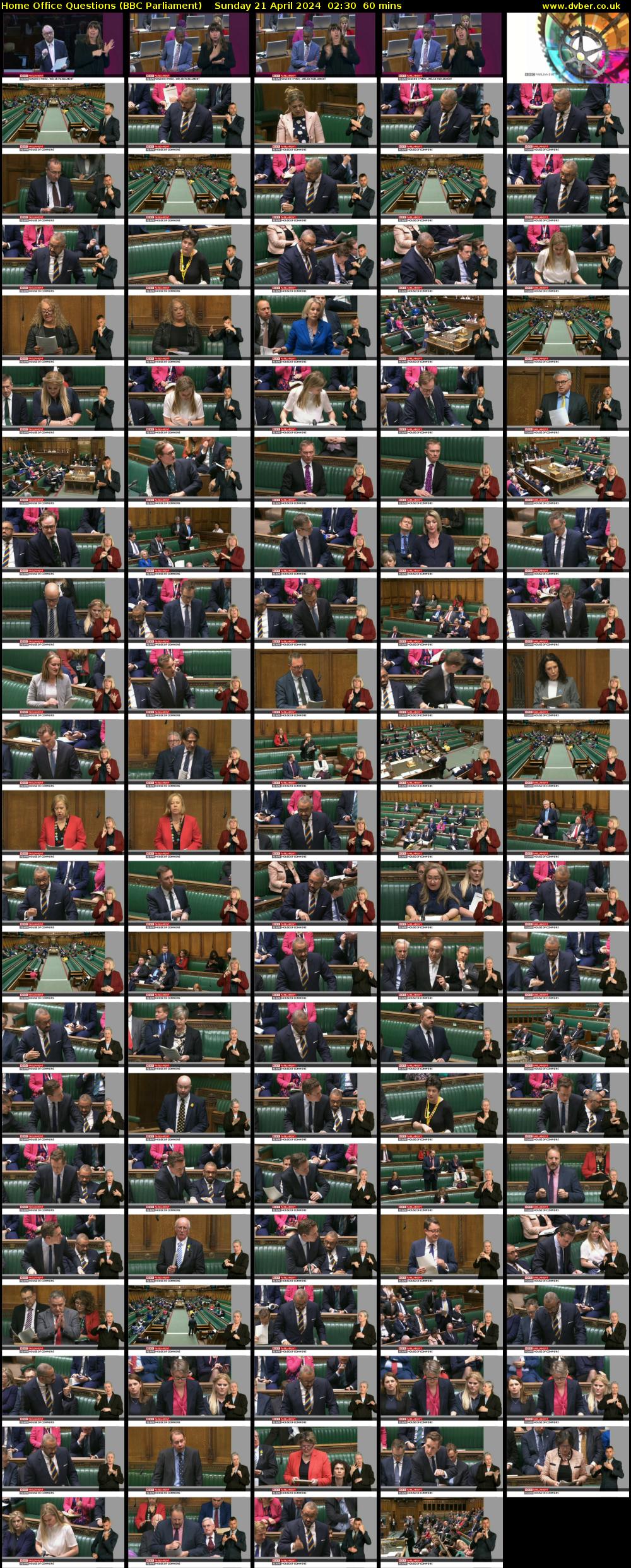 Home Office Questions (BBC Parliament) Sunday 21 April 2024 02:30 - 03:30