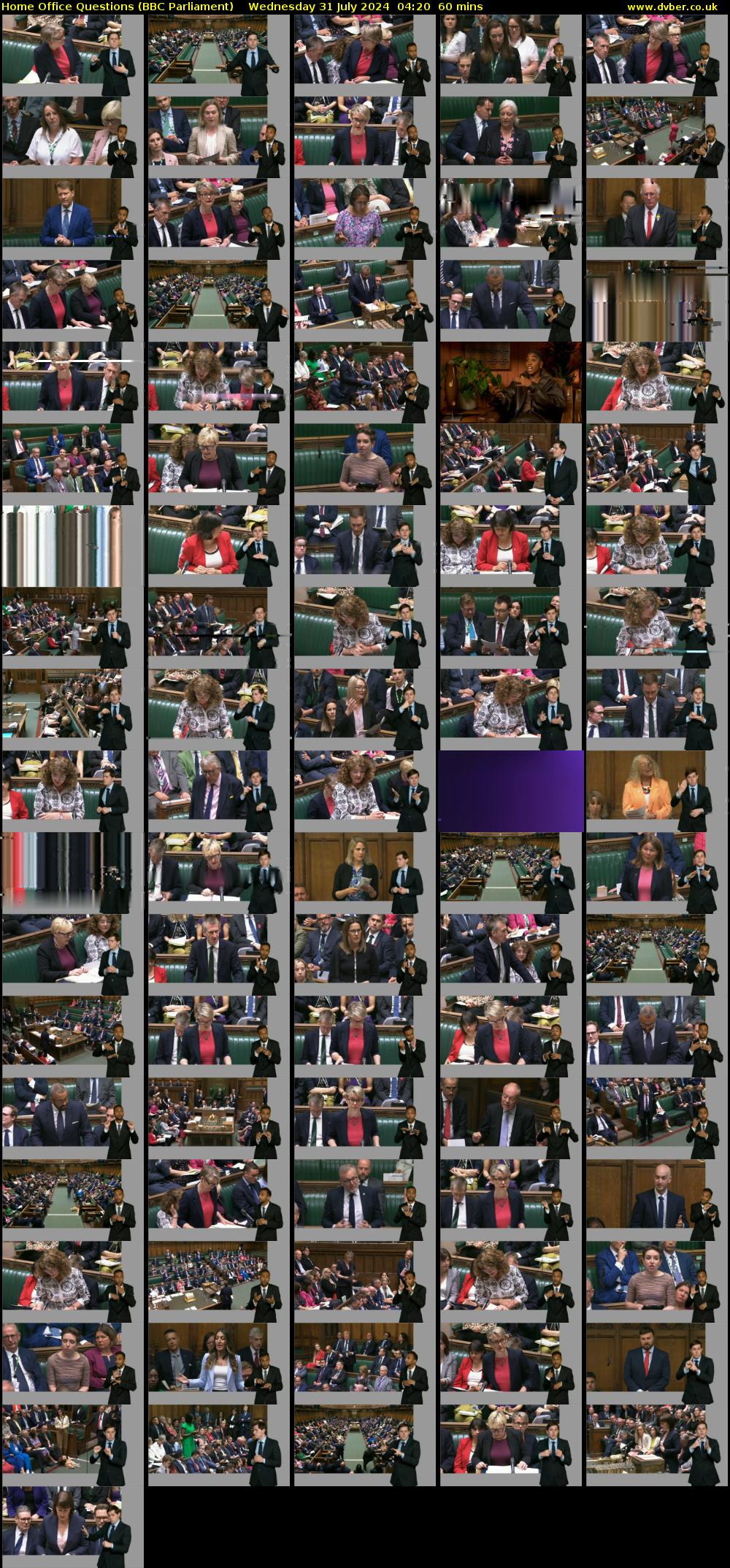 Home Office Questions (BBC Parliament) Wednesday 31 July 2024 04:20 - 05:20