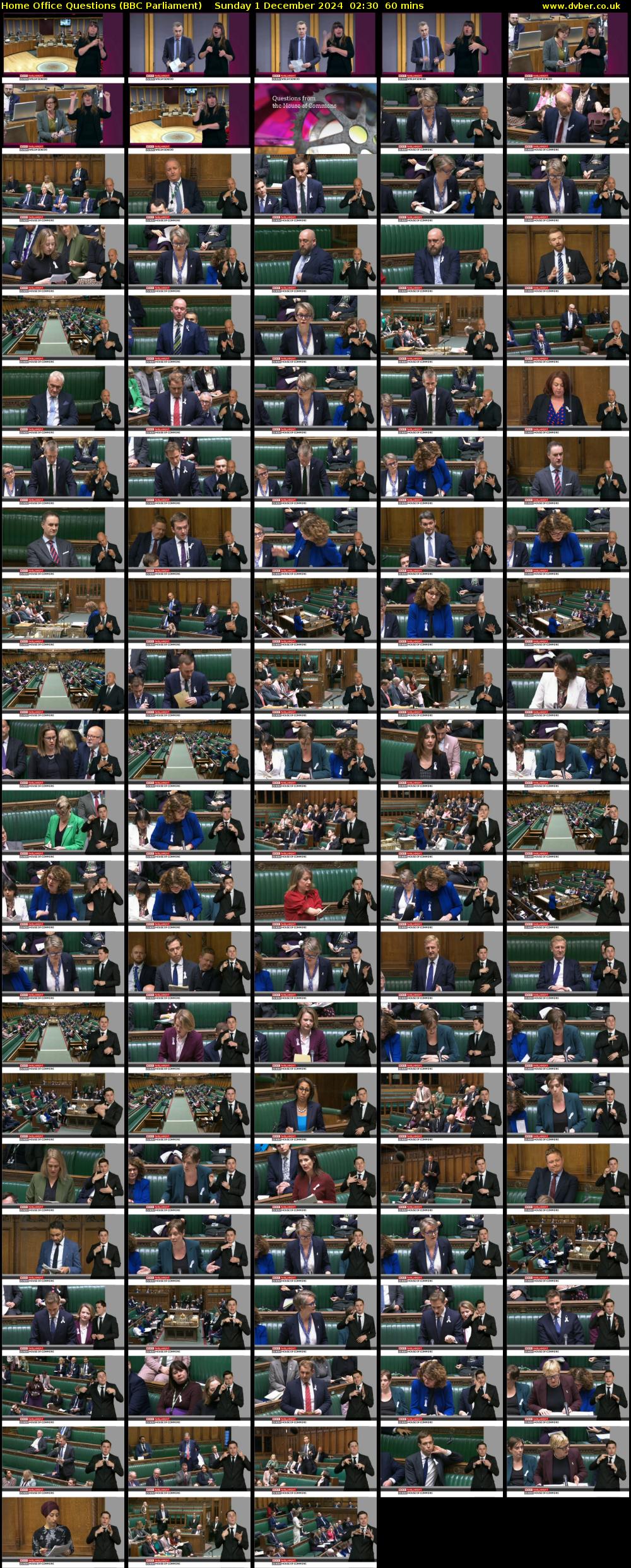 Home Office Questions (BBC Parliament) Sunday 1 December 2024 02:30 - 03:30