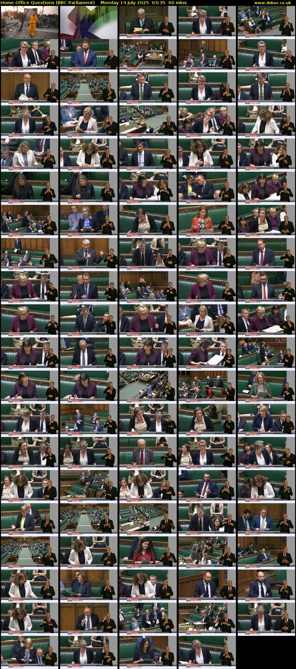 Home Office Questions (BBC Parliament) Monday 14 July 2025 03:35 - 04:35