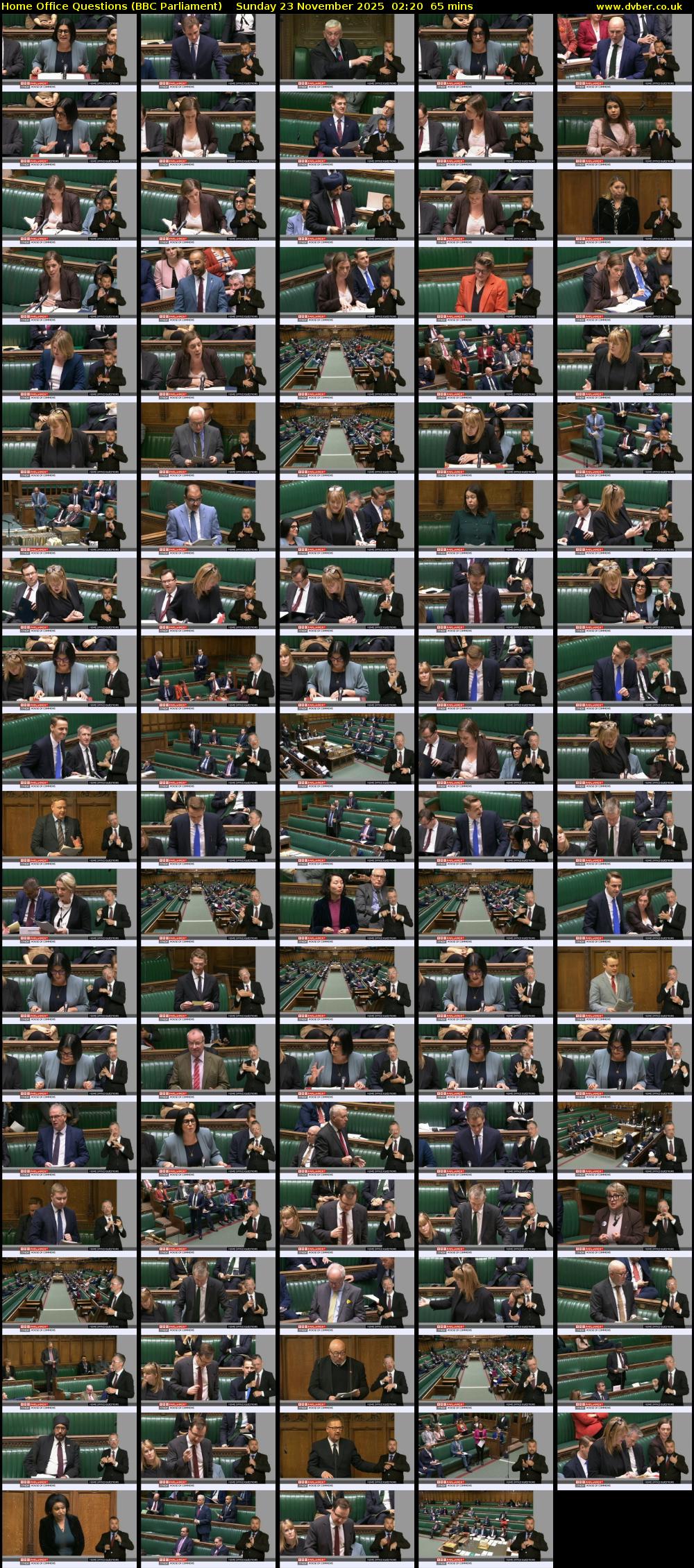 Home Office Questions (BBC Parliament) Sunday 23 November 2025 02:20 - 03:25
