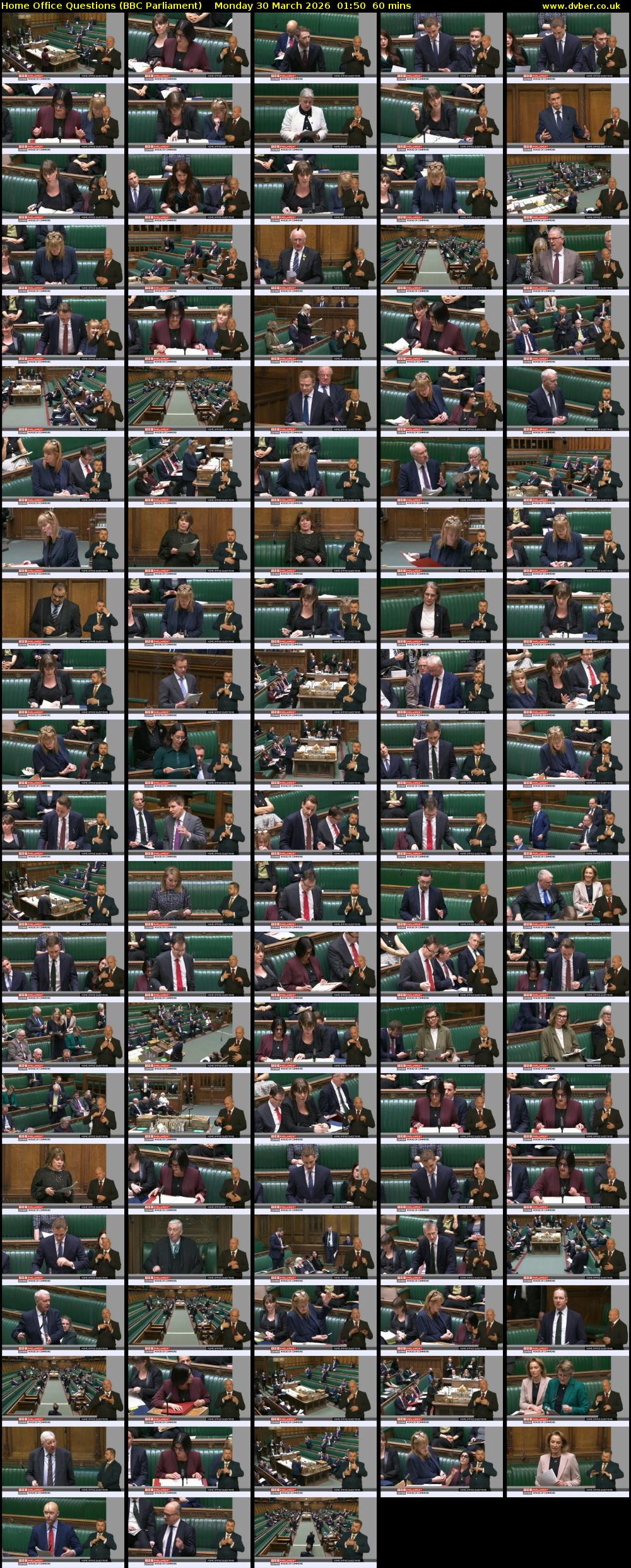 Home Office Questions (BBC Parliament) Monday 30 March 2026 01:50 - 02:50