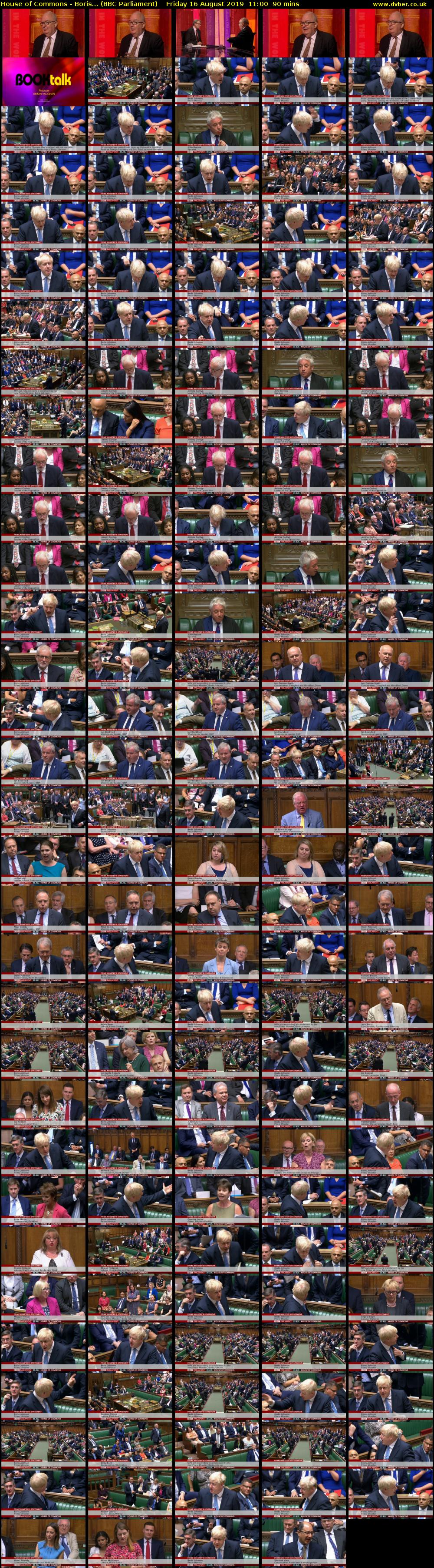 House of Commons - Boris... (BBC Parliament) Friday 16 August 2019 11:00 - 12:30