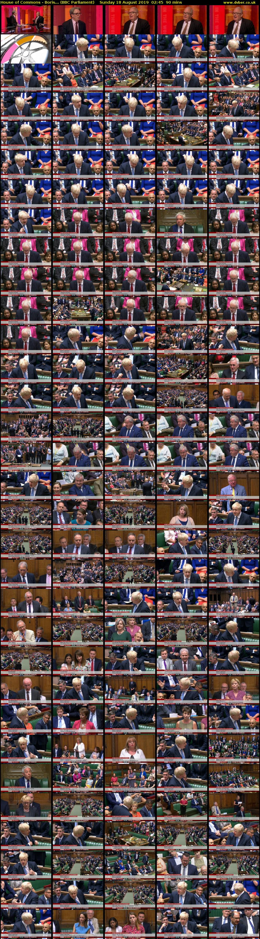House of Commons - Boris... (BBC Parliament) Sunday 18 August 2019 02:45 - 04:15