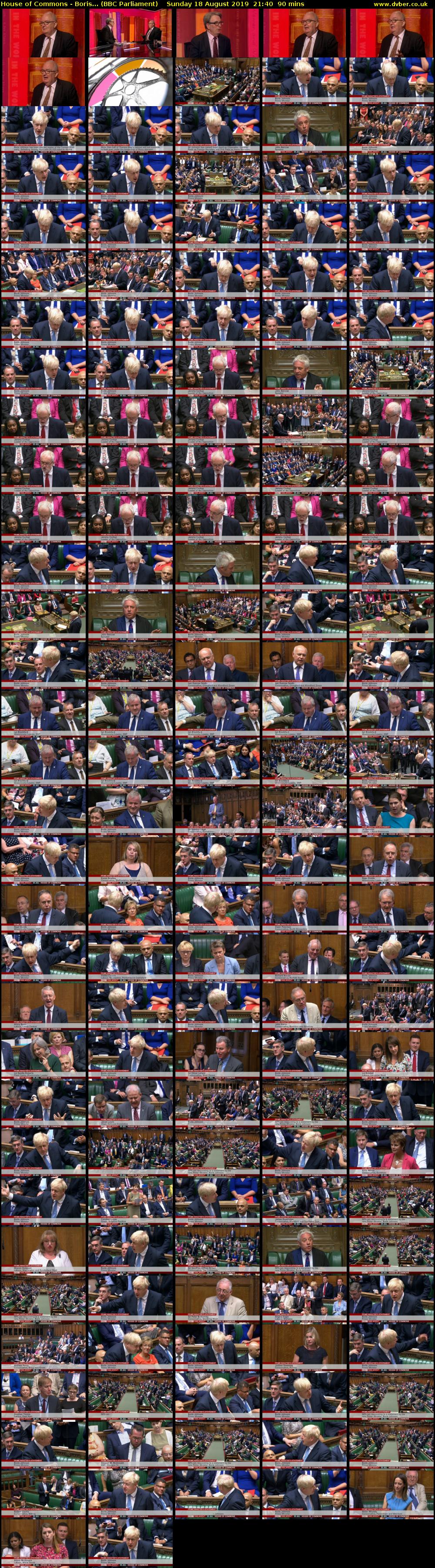 House of Commons - Boris... (BBC Parliament) Sunday 18 August 2019 21:40 - 23:10