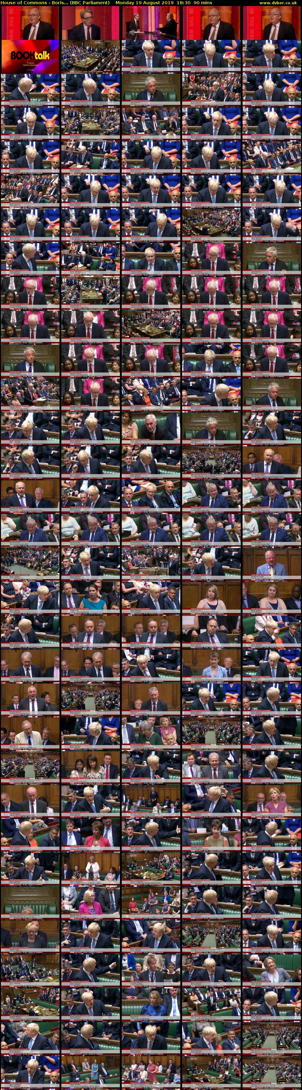 House of Commons - Boris... (BBC Parliament) Monday 19 August 2019 18:30 - 20:00